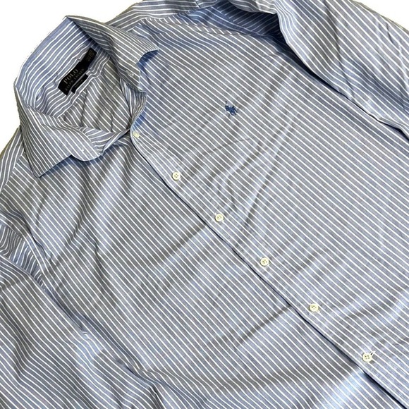 Polo Ralph Lauren Men's Button Down Oxford Shirt Size XXL Easy Care 17 1/2 36/37 - Picture 1 of 7